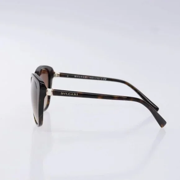BVLGARI Sunglasses Plastic Brown Auth sw1404 display picture 3